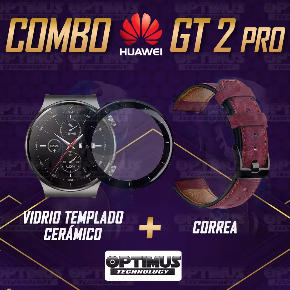 Vidrio Templado Cerámico Y Correa de cuero Smartwatch Reloj Inteligente Huawei GT2 PRO OPTIMUS TECHNOLOGY™ - 18
