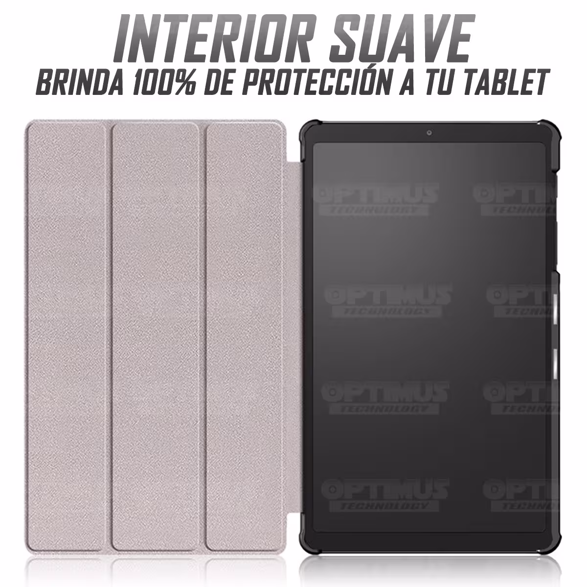 Kit Vidrio Cristal Templado Y Estuche Case Protector para Tablet Samsung Galaxy Tab A7 Lite 8.7 2021 T220 - T225 OPTIMUS TECHNOL