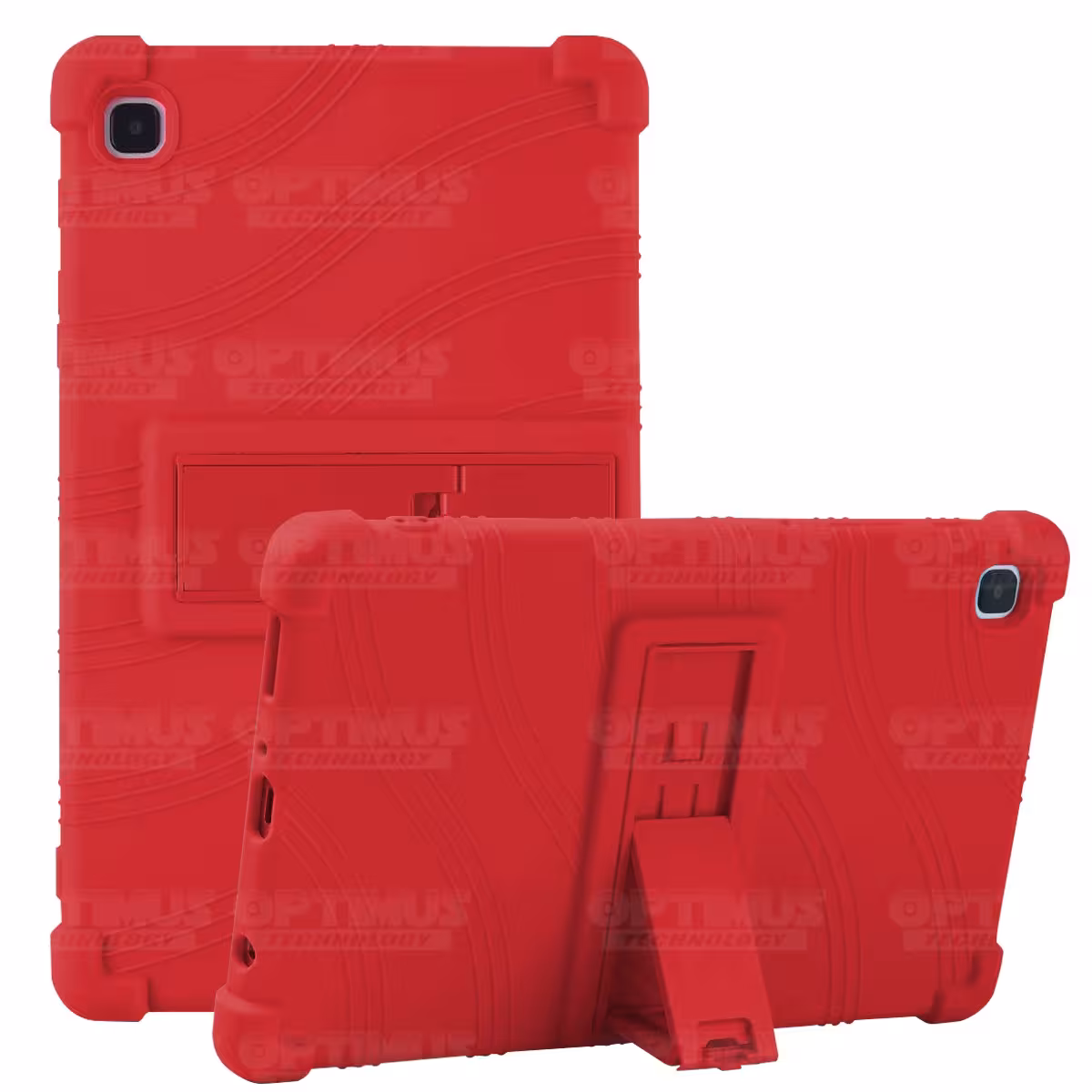 Kit Vidrio templado y Estuche Protector de goma antigolpes con soporte Tablet Samsung Galaxy Tab A7 Lite 8.7 2021 T220 - T225 OP