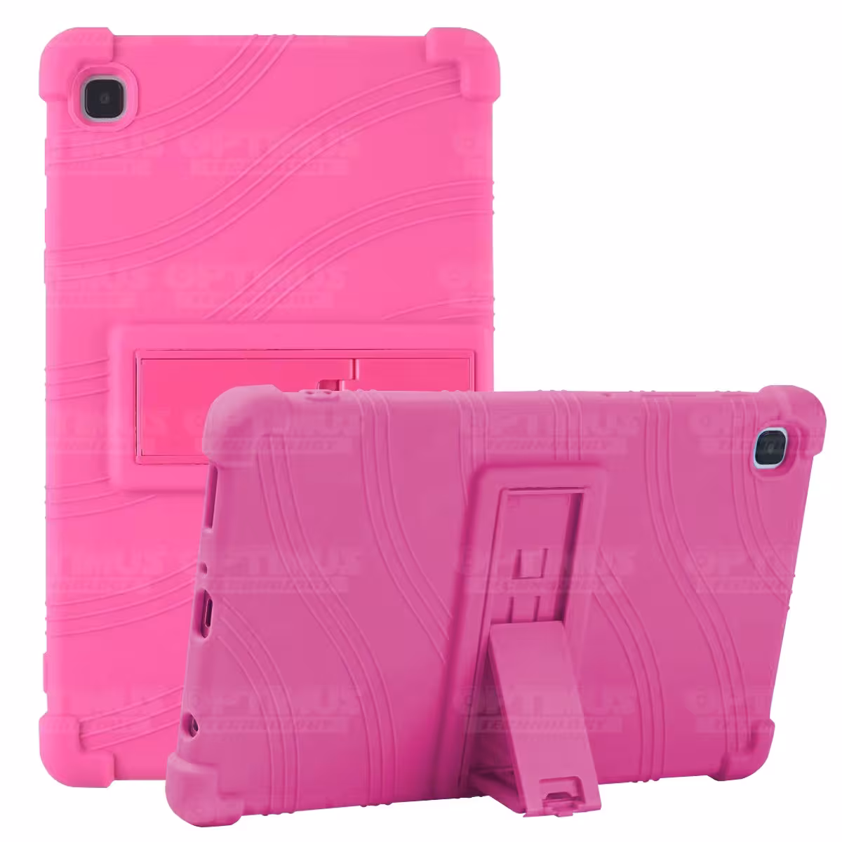 Kit Vidrio templado y Estuche Protector de goma antigolpes con soporte Tablet Samsung Galaxy Tab A7 Lite 8.7 2021 T220 - T225 OP