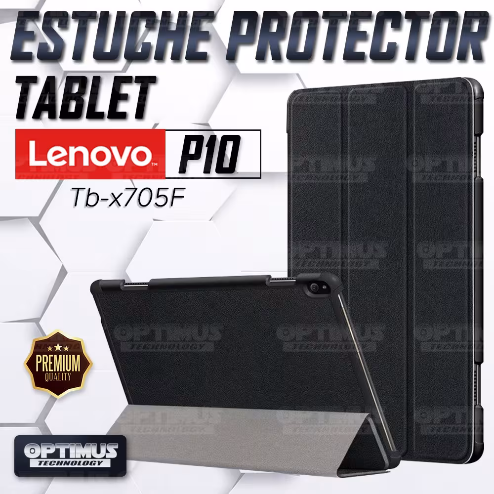 Estuche Case Forro Protector Con Tapa Tablet Lenovo Tab P10 TB-X705F - ZA440073SE | OPTIMUS TECHNOLOGY™ | EST-AC-LNV-P10 |