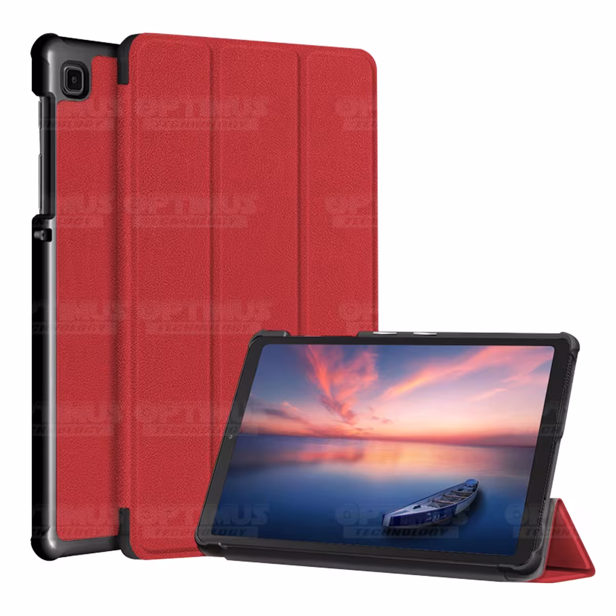 Kit Vidrio Cristal Templado Y Estuche Case Protector para Tablet Samsung Galaxy Tab A7 Lite 8.7 2021 T220 - T225 OPTIMUS TECHNOL