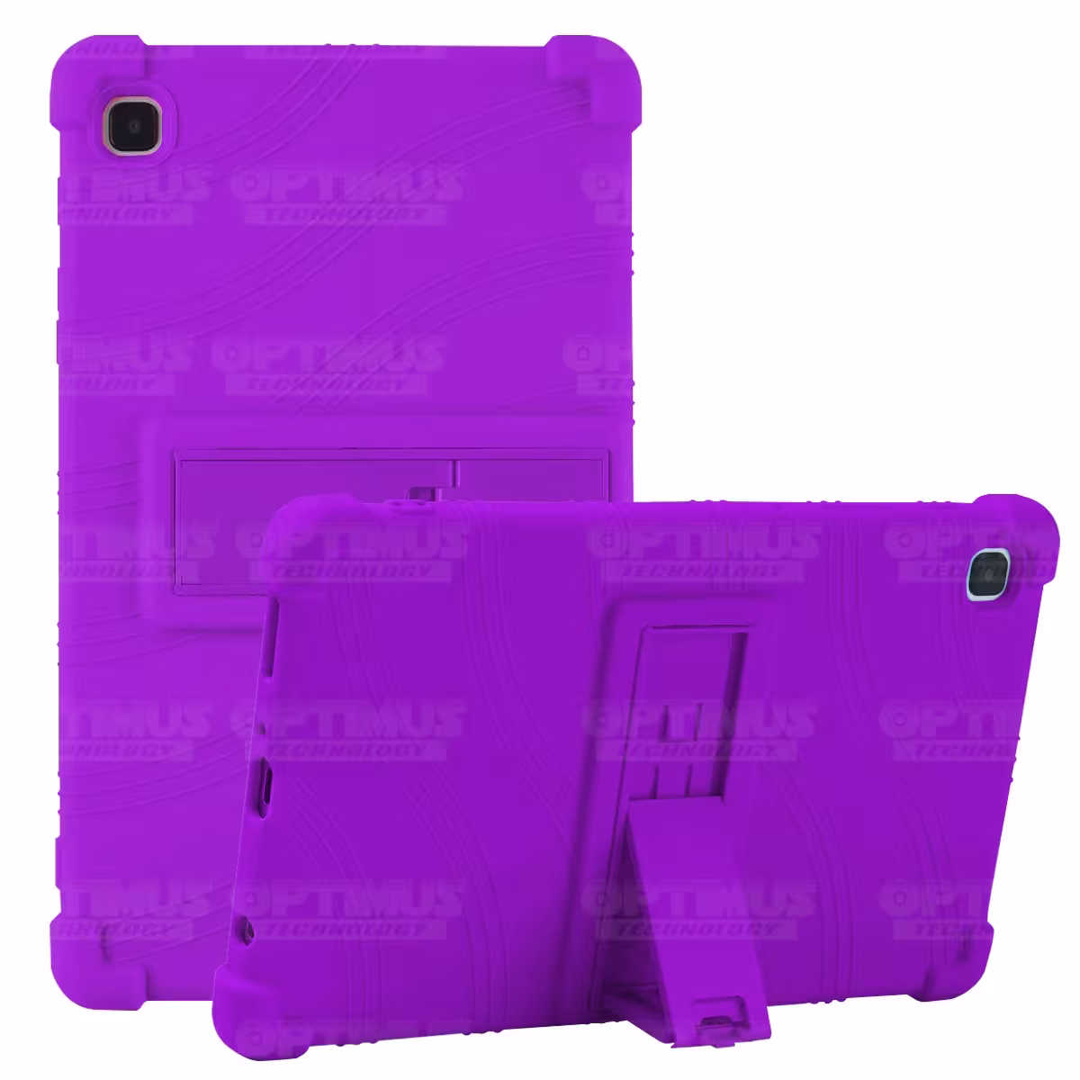 Kit Vidrio templado y Estuche Protector de goma antigolpes con soporte Tablet Samsung Galaxy Tab A7 Lite 8.7 2021 T220 - T225 OP