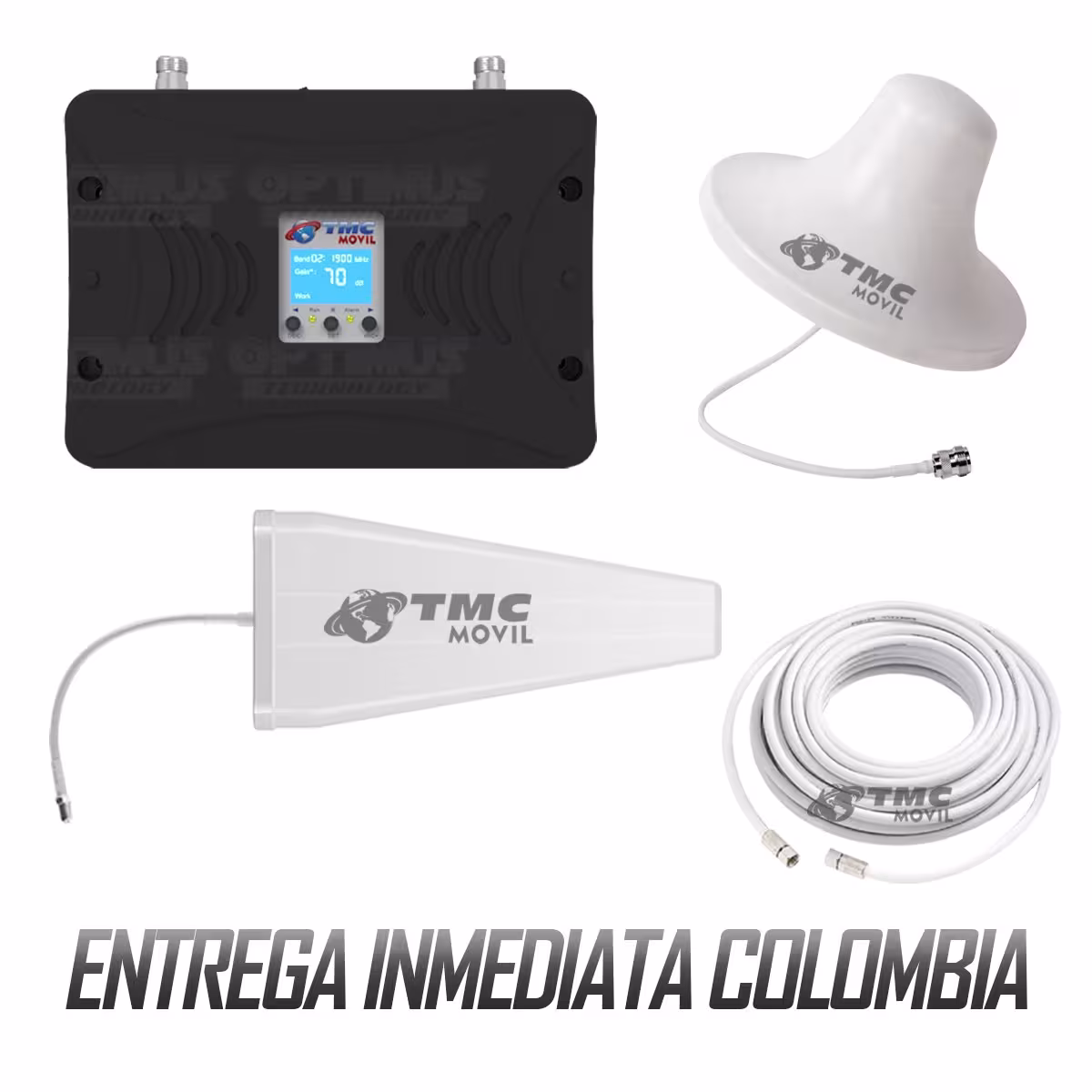 KIT Amplificador De Señal Celular TMC Signal FORCE Repetidor Redes 4GLTE con antenas | TMC MOVIL | 669553 |