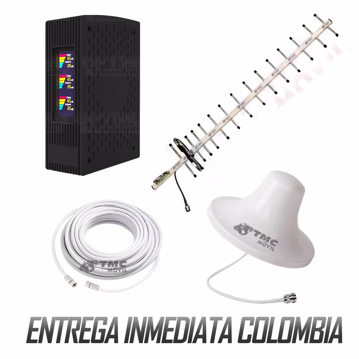 KIT Amplificador De Señal Celular TMC Signal PLUS Repetidor Redes 4GLTE con antenas | TMC MOVIL | 669502 |