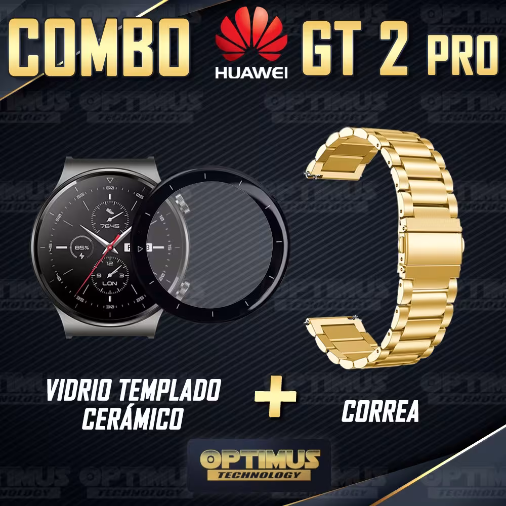 Vidrio Templado Cerámico Y Correa de Metal Acero Inoxidable Smartwatch Reloj Inteligente Huawei GT2 PRO OPTIMUS TECHNOLOGY™ - 2
