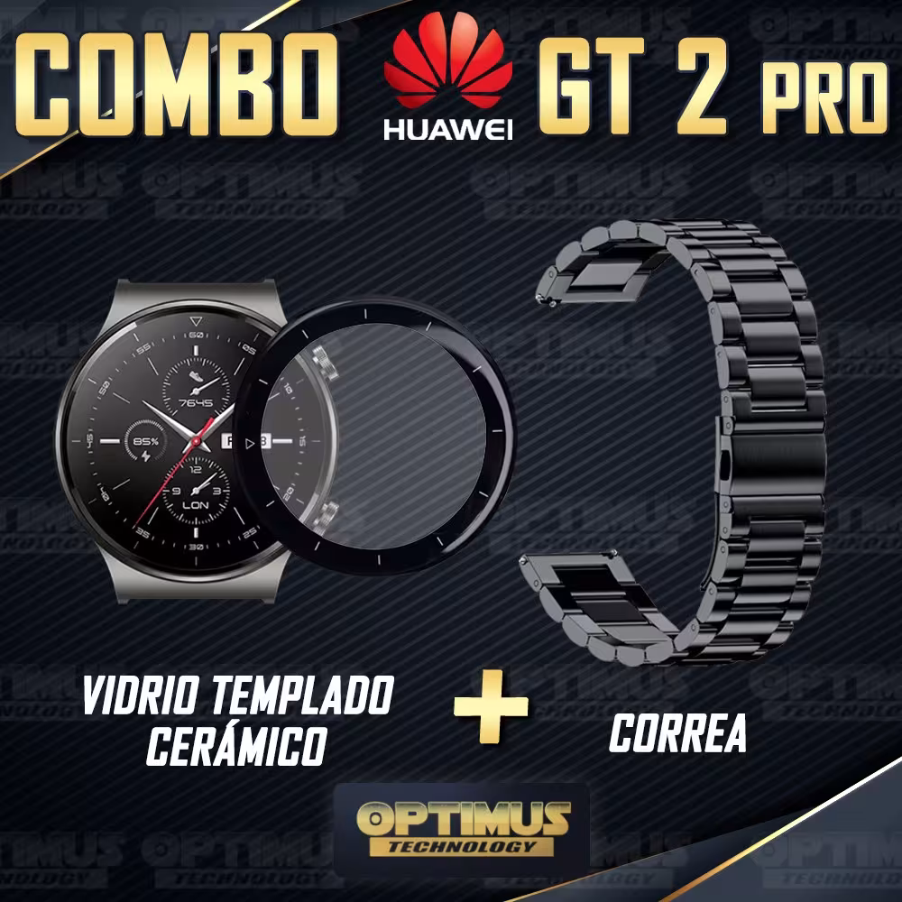 Vidrio Templado Cerámico Y Correa de Metal Acero Inoxidable Smartwatch Reloj Inteligente Huawei GT2 PRO OPTIMUS TECHNOLOGY™ - 6