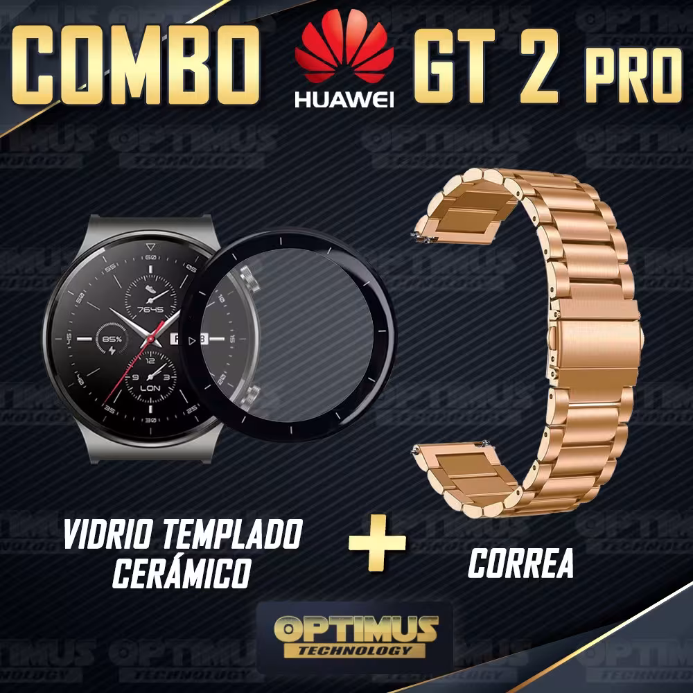 Vidrio Templado Cerámico Y Correa de Metal Acero Inoxidable Smartwatch Reloj Inteligente Huawei GT2 PRO OPTIMUS TECHNOLOGY™ - 18