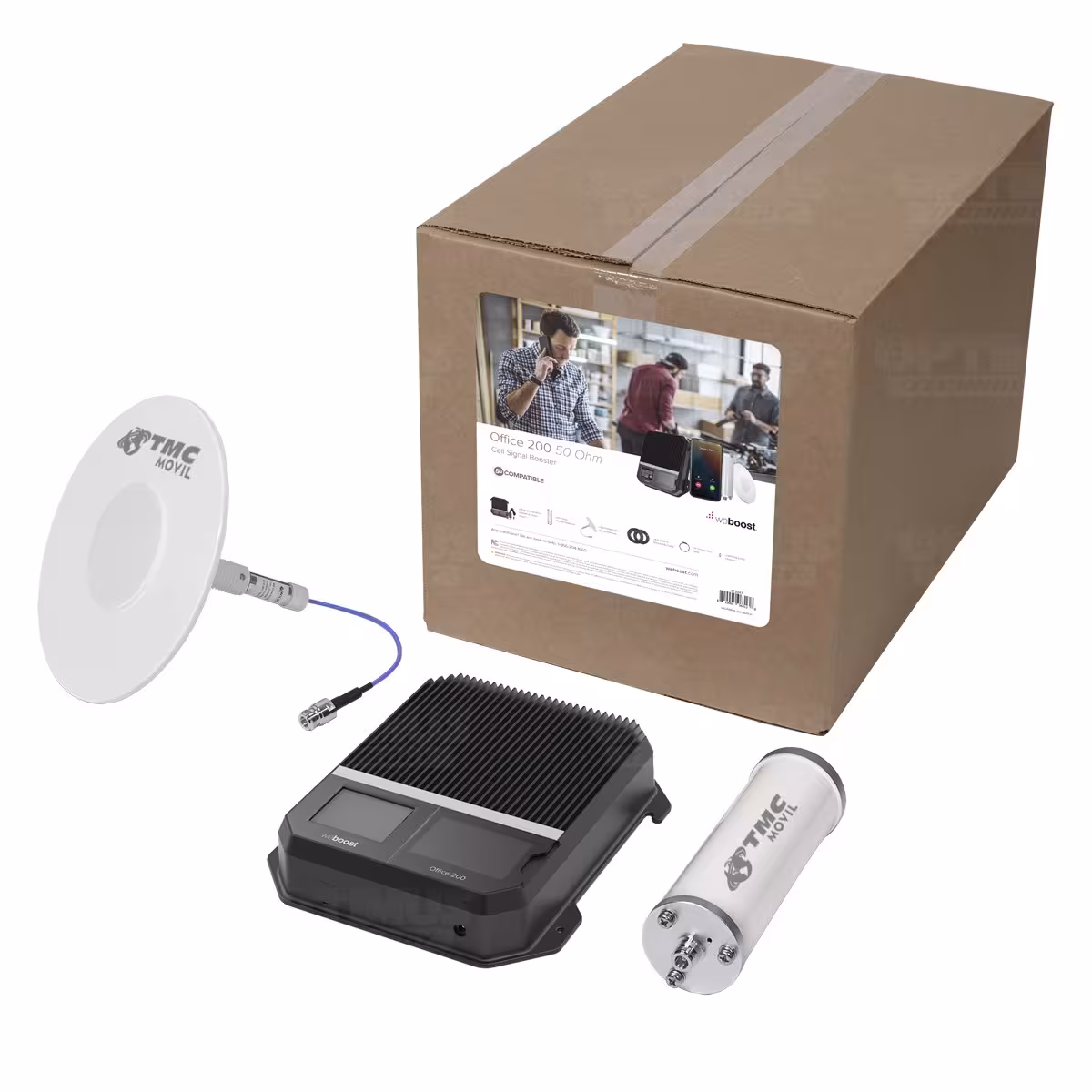 KIT Amplificador De Señal Celular weBoost Office 200 (530047) Repetidor Redes 5G 4GLTE con antenas | WEBOOST COLOMBIA | 669650 |