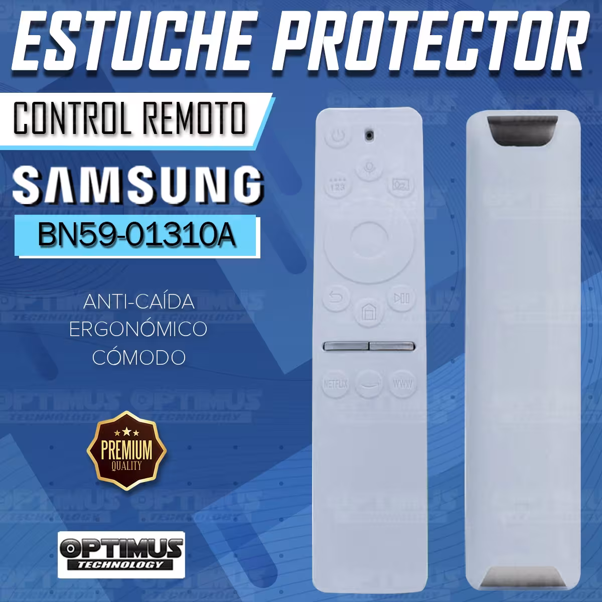 Funda Forro Estuche protector Control Remoto de TV Samsung BN59-01310A / UN43TU7000KXZL / UN55RU7100KXZL OPTIMUS TECHNOLOGY™ - 4