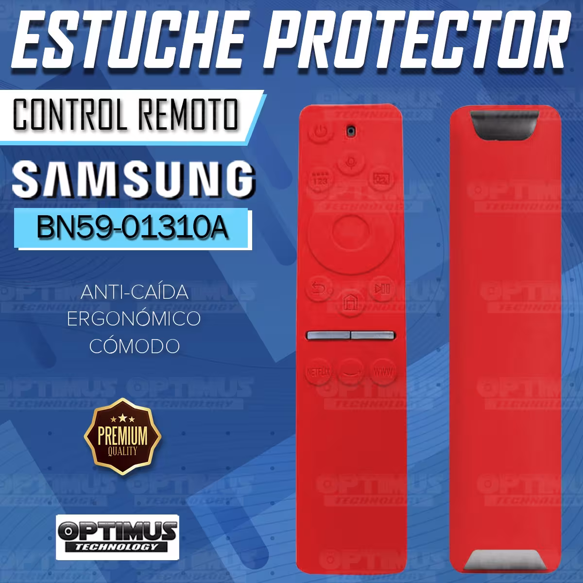 Funda Forro Estuche protector Control Remoto de TV Samsung BN59-01310A / UN43TU7000KXZL / UN55RU7100KXZL OPTIMUS TECHNOLOGY™ - 8