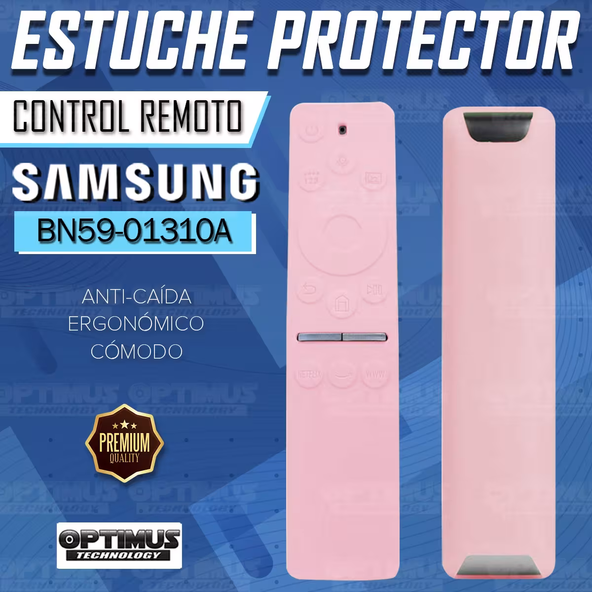 Funda Forro Estuche protector Control Remoto de TV Samsung BN59-01310A / UN43TU7000KXZL / UN55RU7100KXZL OPTIMUS TECHNOLOGY™ - 1