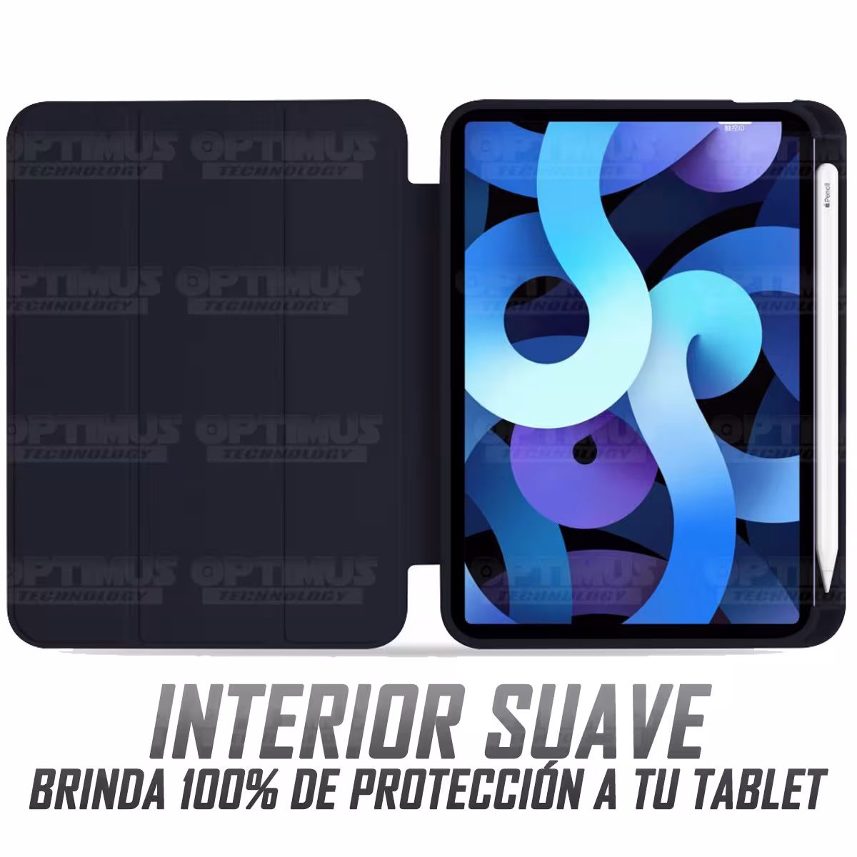 Kit Vidrio templado y Estuche Protector con portalápiz antigolpes Tablet IPad Mini 6 2021 OPTIMUS TECHNOLOGY™ - 4