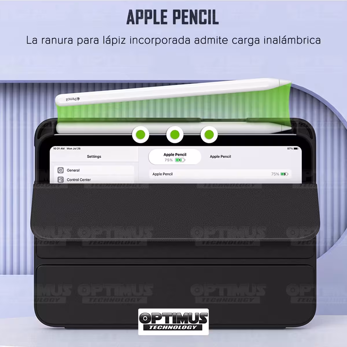 Kit Vidrio templado y Estuche Protector con portalápiz antigolpes Tablet IPad Mini 6 2021 OPTIMUS TECHNOLOGY™ - 28