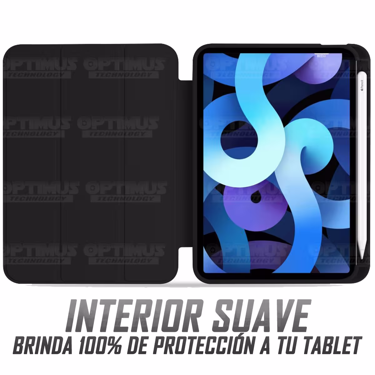 Kit Vidrio templado y Estuche Protector con portalápiz antigolpes Tablet IPad Mini 6 2021 OPTIMUS TECHNOLOGY™ - 9