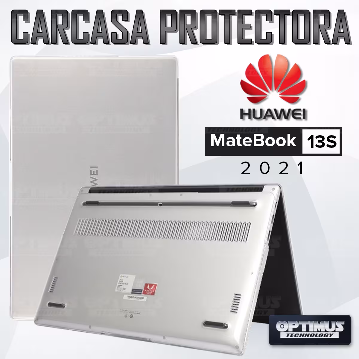 Estuche Case Carcasa Protectora PC portátil MateBook Huawei 13S 2021 EMD-W56 | OPTIMUS TECHNOLOGY™ | CRSA-HW-13S |