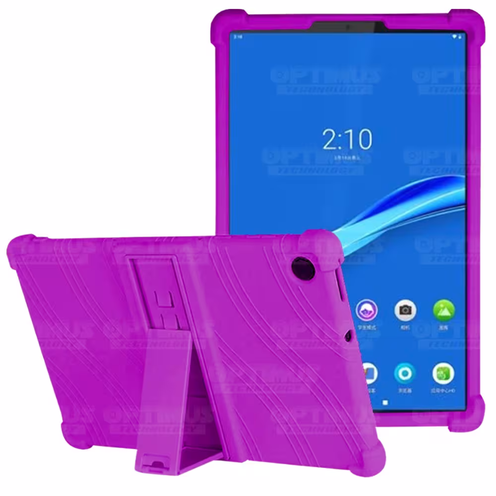 Kit Case Forro Protector Antigolpes + Teclado y Mouse Ratón Bluetooth para Tablet Lenovo M10 Plus Tb-x606f OPTIMUS TECHNOLOGY™ -