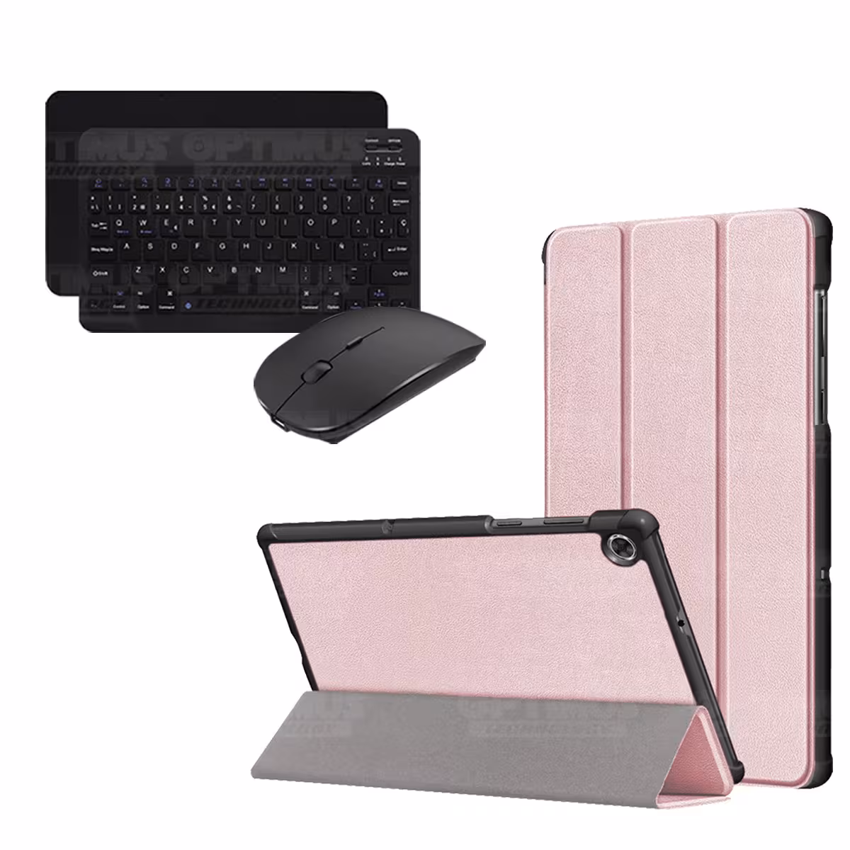 Kit Case Forro Protector + Teclado y Mouse Ratón Bluetooth para Tablet Lenovo M10 Plus Tb-x606f OPTIMUS TECHNOLOGY™ - 20
