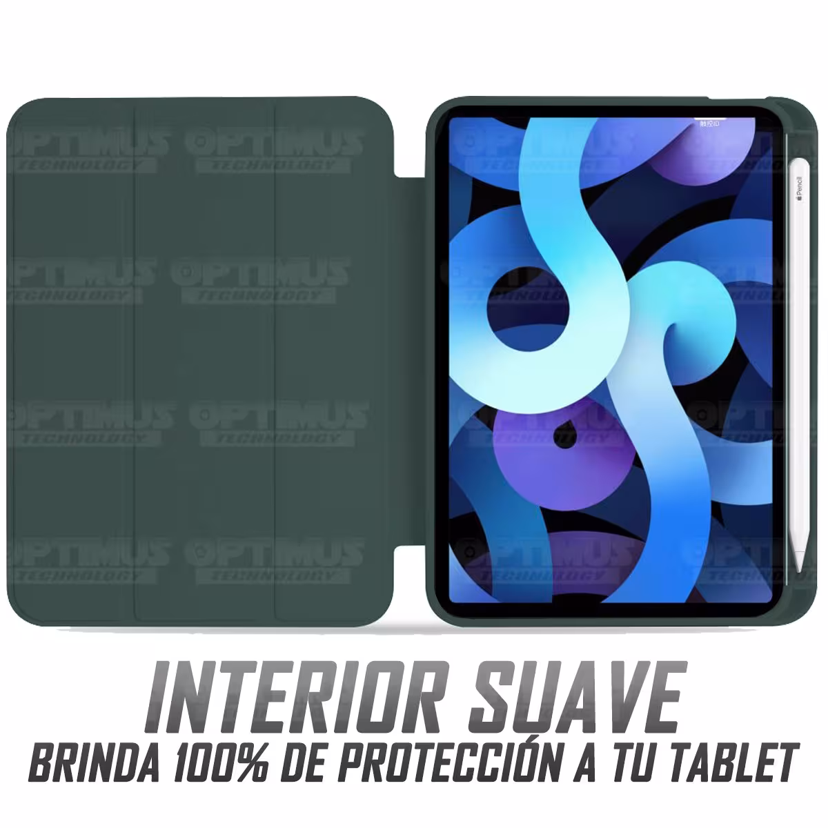 Kit Vidrio templado y Estuche Protector con portalápiz antigolpes Tablet IPad Mini 6 2021 OPTIMUS TECHNOLOGY™ - 24