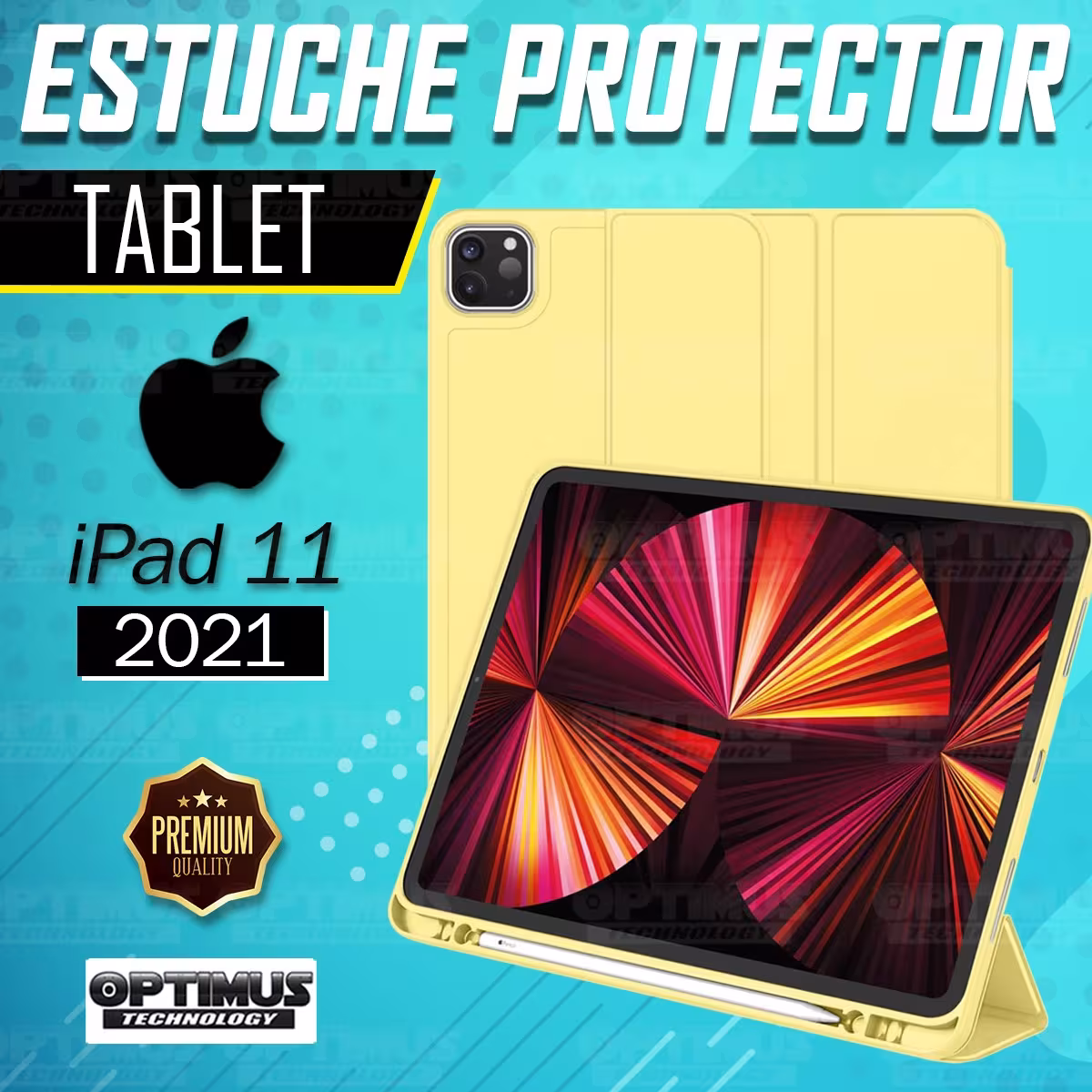 Estuche Case Protector Con Tapa Tablet IPad 11 2021 con portalápiz | OPTIMUS TECHNOLOGY™ | EST-IPD-11-2021 |