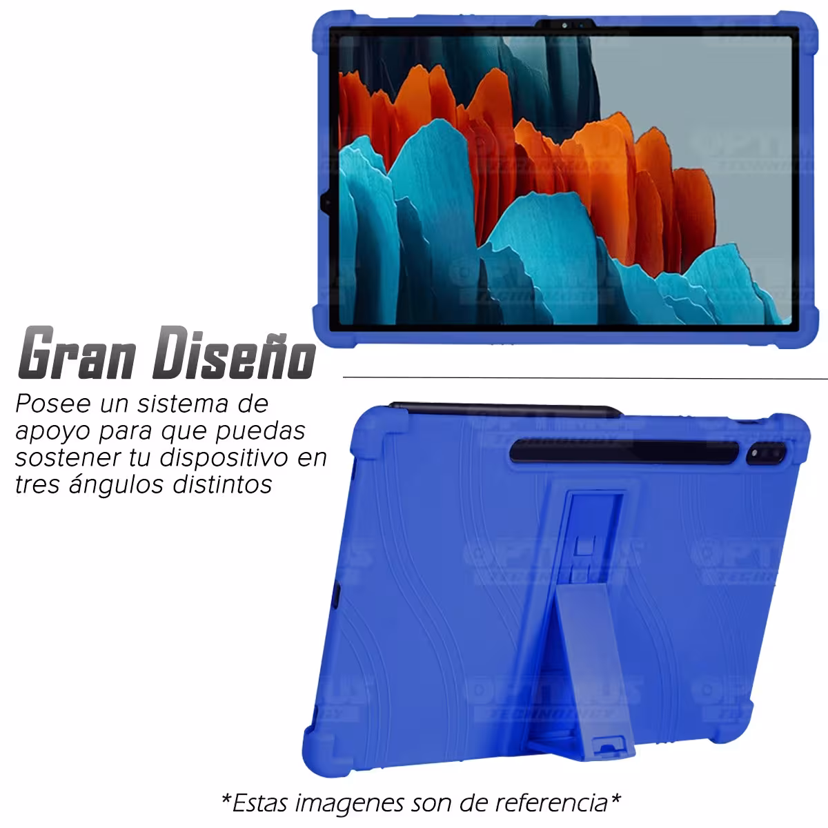 Kit Case Forro Protector Antigolpes + Teclado y Mouse Ratón Bluetooth para Tablet Samsung Galaxy Tab S7 FE 12,4" Pulgadas OPTIMU