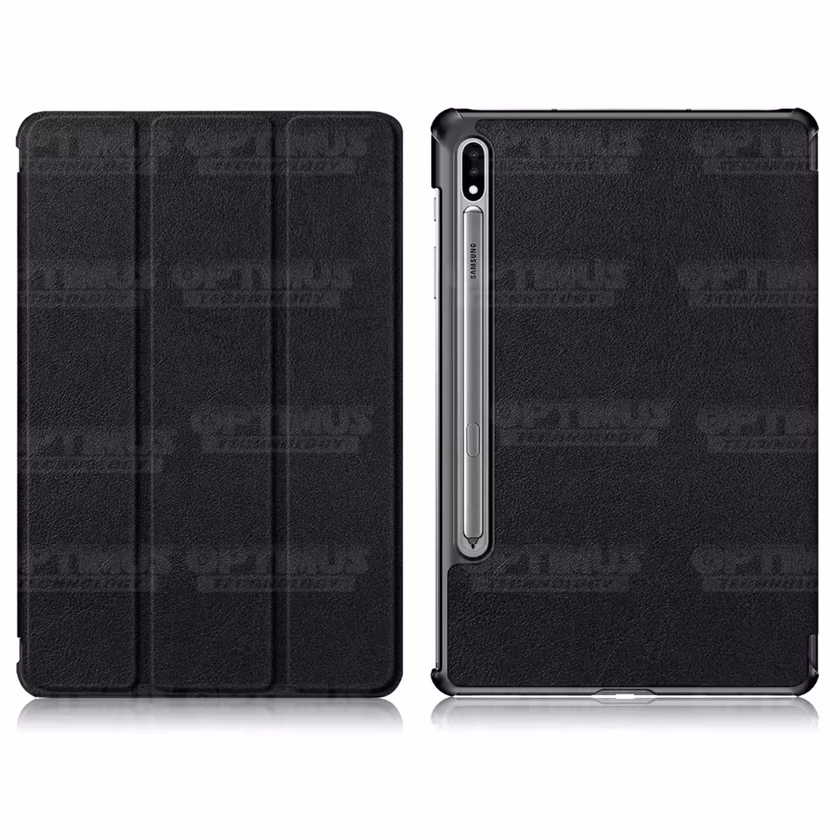 Kit Case Folio Protector + Teclado Mouse Touchpad Bluetooth para Tablet Samsung Galaxy Tab S7 FE 12,4" Pulgadas OPTIMUS TECHNOLO