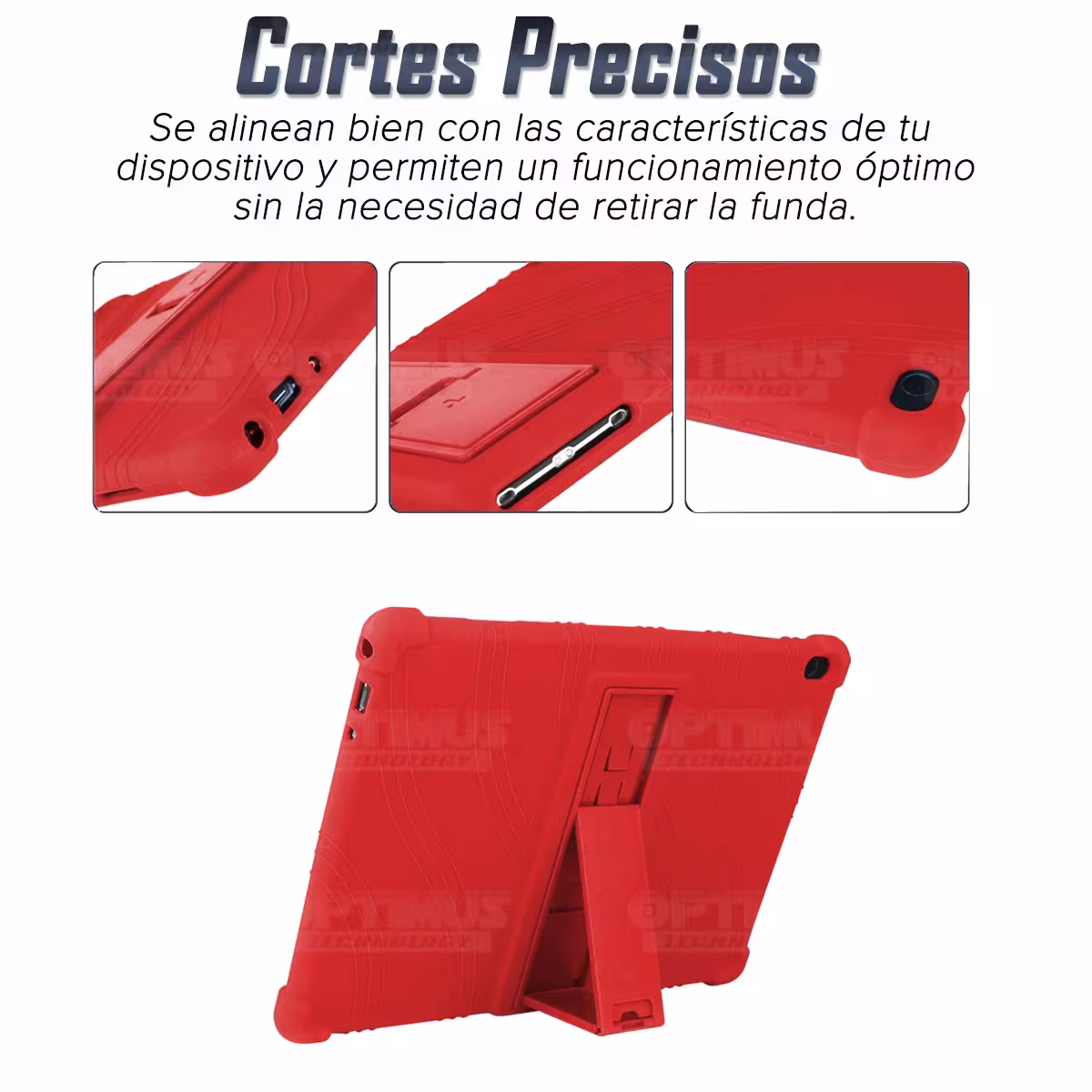 Kit Case Estuche Protector Antigolpes + Teclado Mouse Touchpad Bluetooth para Tablet Lenovo Tab M10 Tb-x505f OPTIMUS TECHNOLOGY™