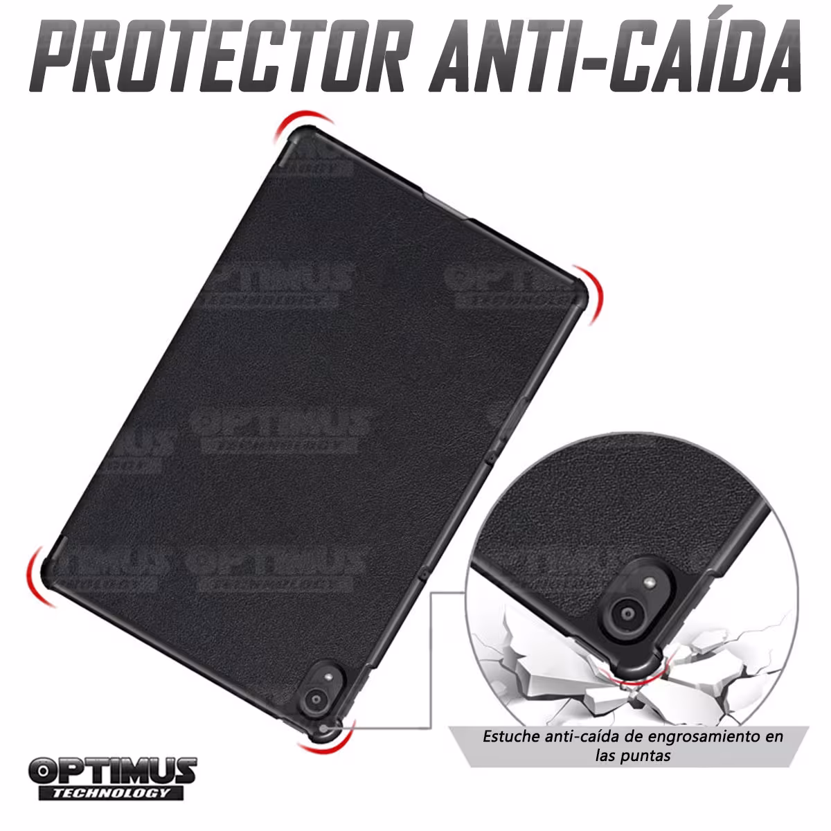 Estuche Case Forro Protector Con Tapa Tablet Lenovo P11 2020 Tb-J606F | OPTIMUS TECHNOLOGY™ | EST-AC-P11-J606 |