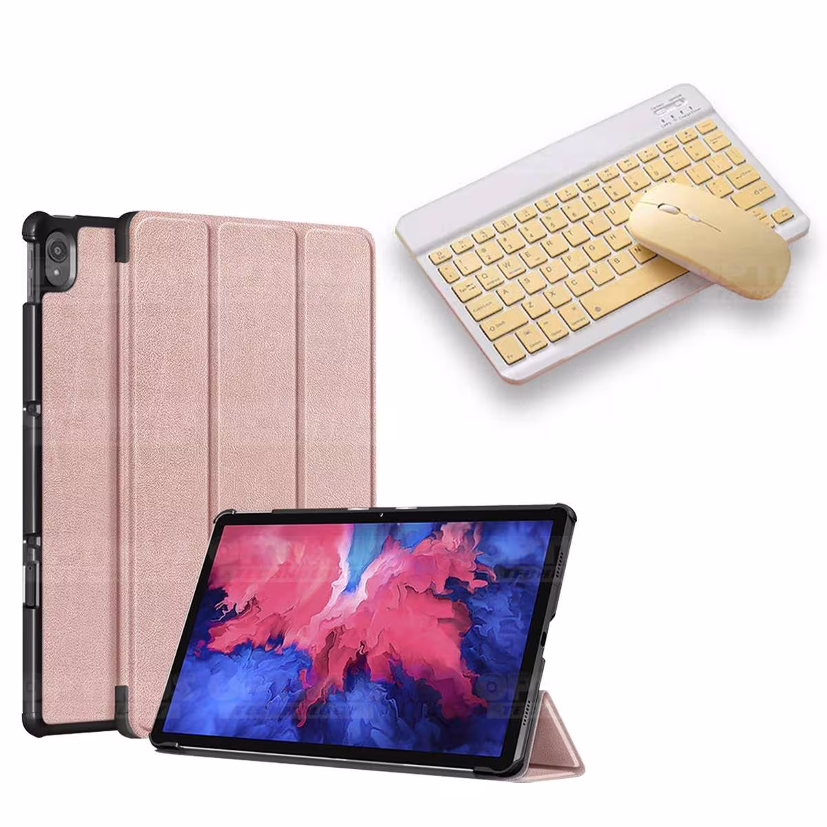 Kit Case Forro Protector + Teclado y Mouse Ratón Bluetooth para Tablet Lenovo P11 2020 Tb-J606F OPTIMUS TECHNOLOGY™ - 7