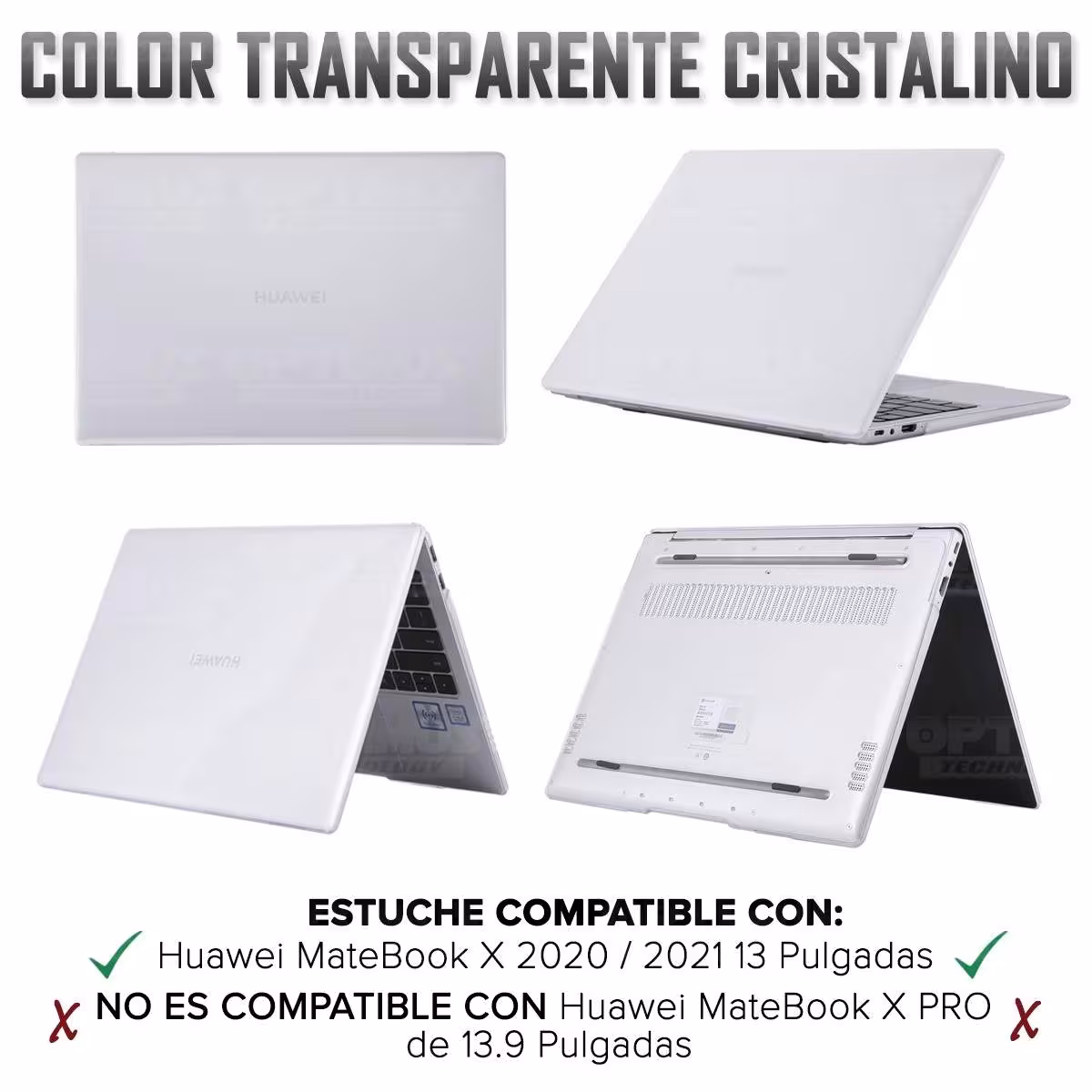 Estuche Case Carcasa Protectora PC portátil MateBook Huawei X 2020 / 2021 13 Pulgadas | OPTIMUS TECHNOLOGY™ | CRSA-HW-X-13 |
