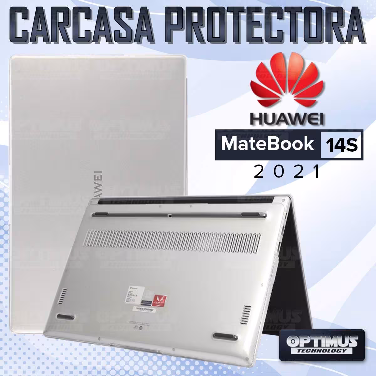 Estuche Case Carcasa Protectora PC portátil MateBook Huawei 14S 2021 HKD-W76 | OPTIMUS TECHNOLOGY™ | CRSA-HW-14S |