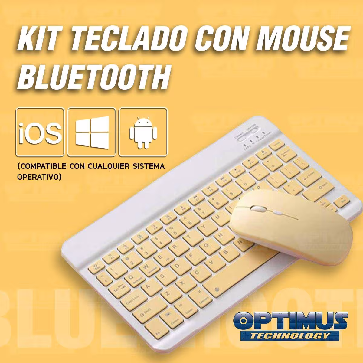 Kit Vidrio templado + Estuche Protector Goma + Teclado y Mouse Bluetooth para Tablet Samsung Galaxy Tab S7 Plus 12.4 Pulgadas OP