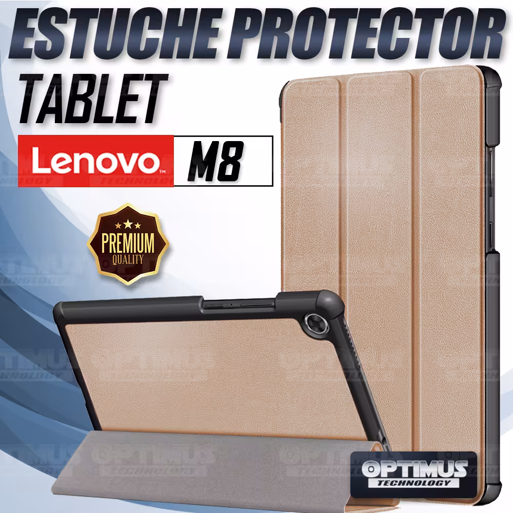 Kit Vidrio templado + Case Forro Protector + Teclado y Mouse Bluetooth para Tablet Lenovo Tab M8 8505x / x8505f OPTIMUS TECHNOLO