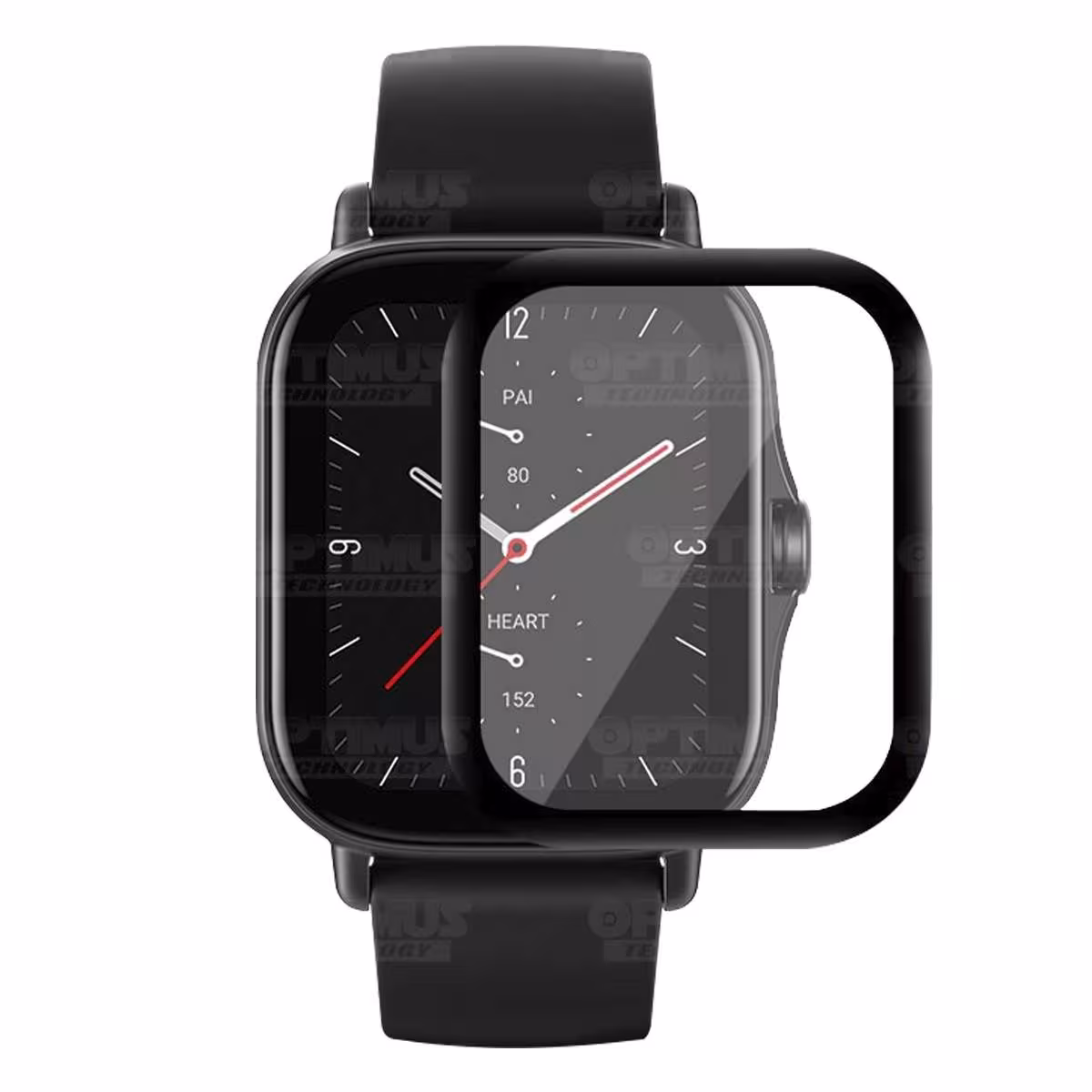 Vidrio Templado Cerámico Nanoglass Para Reloj Smartwatch Xiaomi Amazfit GTS 2E | OPTIMUS TECHNOLOGY™ | VTP-CR-XMI-GTS-2E |