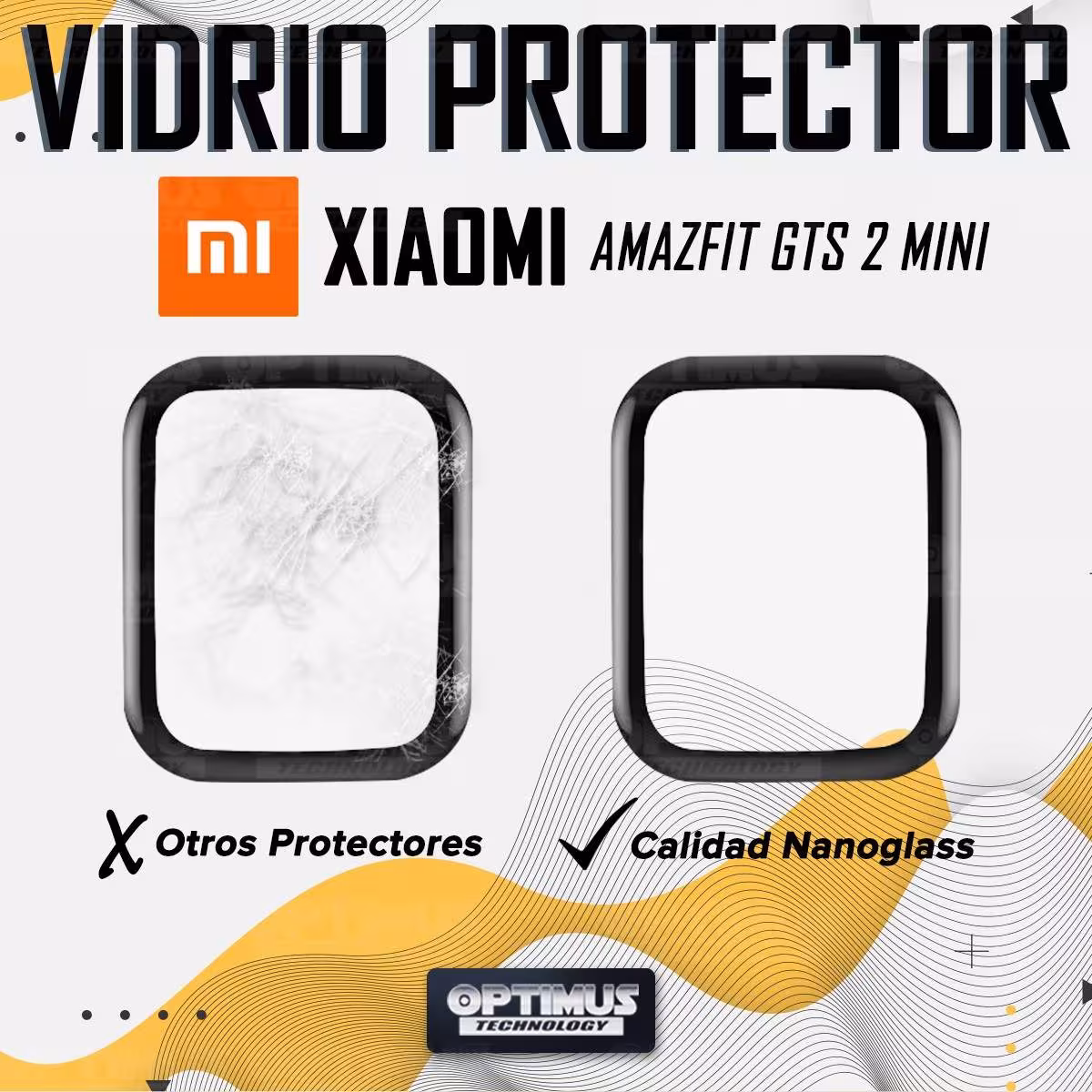Vidrio Templado Cerámico Nanoglass Para Reloj Smartwatch Xiaomi Amazfit GTS 2 Mini OPTIMUS TECHNOLOGY™ - 4