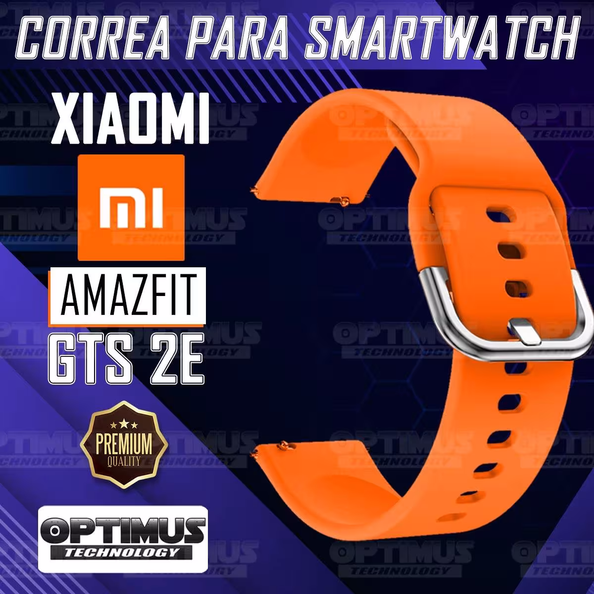 Kit Pulso Correa Y Vidrio Templado Nanoglass Protector Para Reloj Xiaomi Amazfit GTS 2E OPTIMUS TECHNOLOGY™ - 19