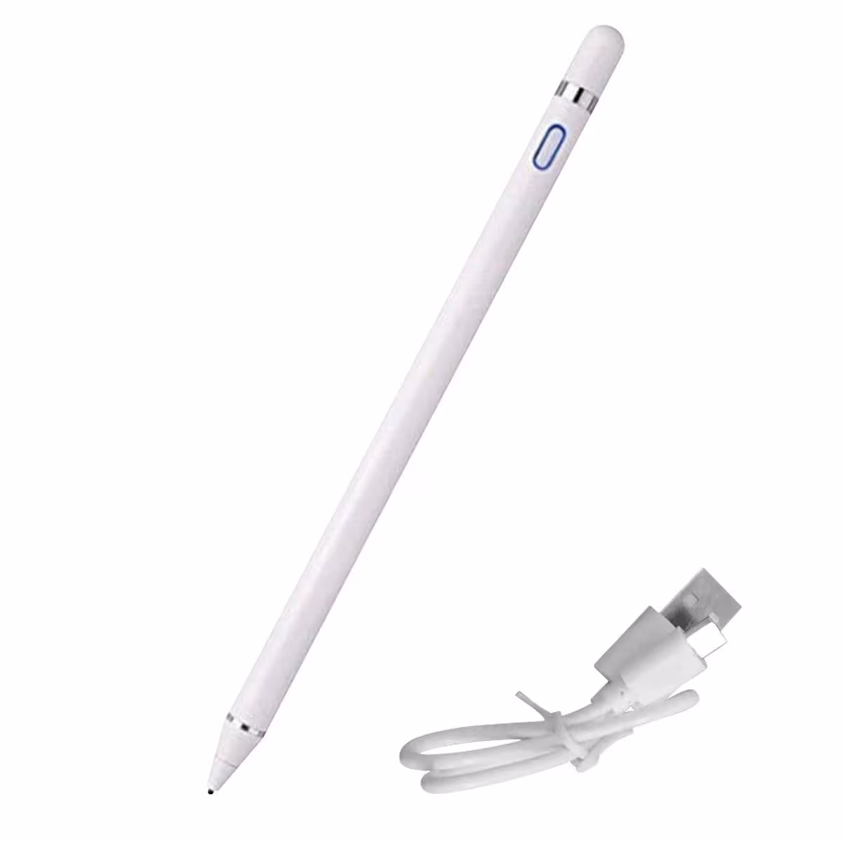 Lápiz óptico digital capacitivo activo Stylus Pen compatible con Android, iOS y Windows para Tablets, Celulares y PC Táctil OPTI