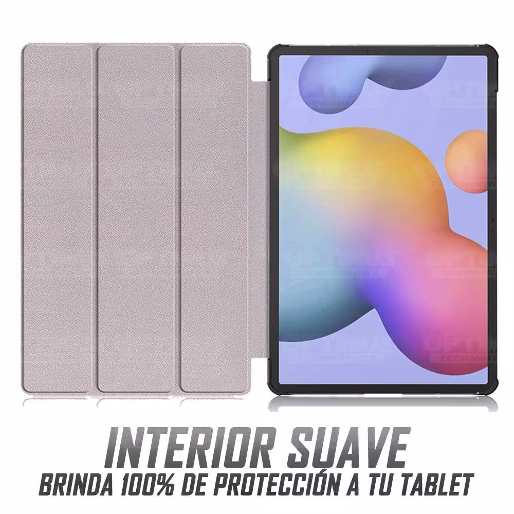Kit Vidrio Cristal Templado Y Estuche Case Protector para Tablet Samsung Galaxy Tab S7 Plus SM-T970 12.4 Pulgadas 128GB OPTIMUS