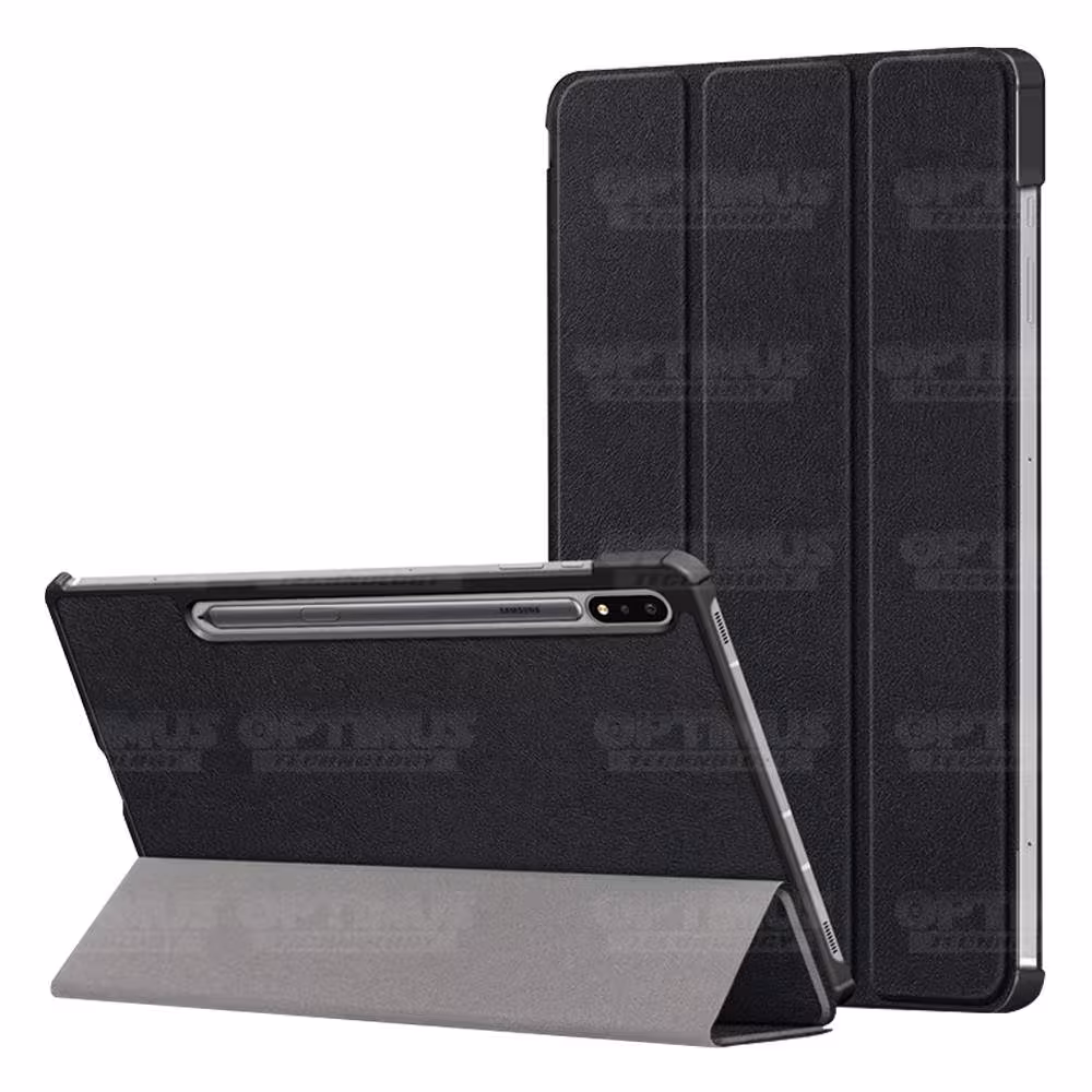 Kit Vidrio Cristal Templado Y Estuche Case Protector para Tablet Samsung Galaxy Tab S7 Plus SM-T970 12.4 Pulgadas 128GB OPTIMUS