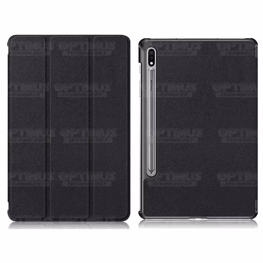 Kit Vidrio Cristal Templado Y Estuche Case Protector para Tablet Samsung Galaxy Tab S7 Plus SM-T970 12.4 Pulgadas 128GB OPTIMUS