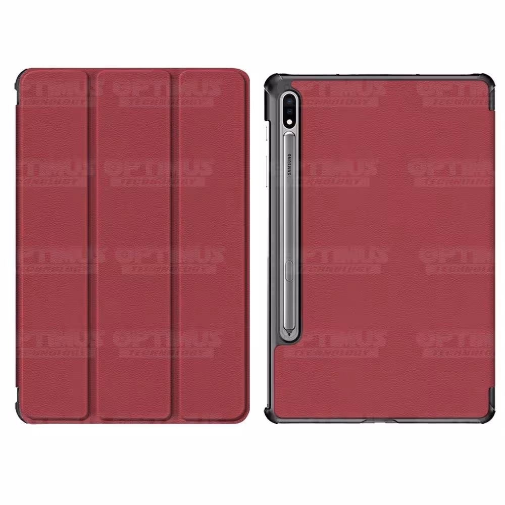Kit Vidrio Cristal Templado Y Estuche Case Protector para Tablet Samsung Galaxy Tab S7 Plus SM-T970 12.4 Pulgadas 128GB OPTIMUS