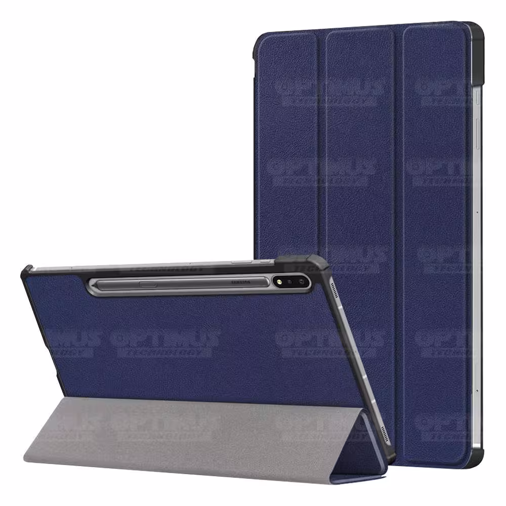 Kit Vidrio Cristal Templado Y Estuche Case Protector para Tablet Samsung Galaxy Tab S7 Plus SM-T970 12.4 Pulgadas 128GB OPTIMUS