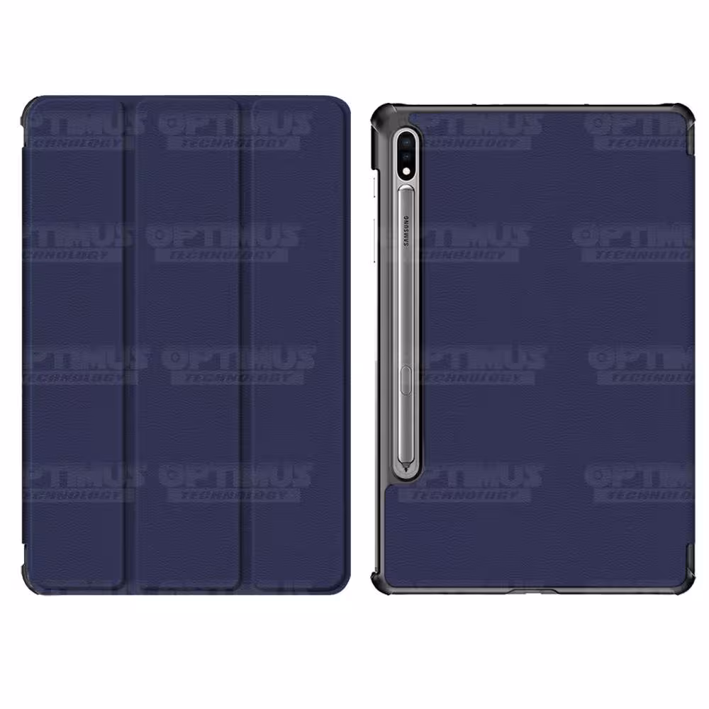 Kit Vidrio Cristal Templado Y Estuche Case Protector para Tablet Samsung Galaxy Tab S7 Plus SM-T970 12.4 Pulgadas 128GB OPTIMUS