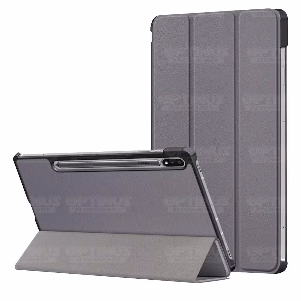 Kit Vidrio Cristal Templado Y Estuche Case Protector para Tablet Samsung Galaxy Tab S7 Plus SM-T970 12.4 Pulgadas 128GB OPTIMUS