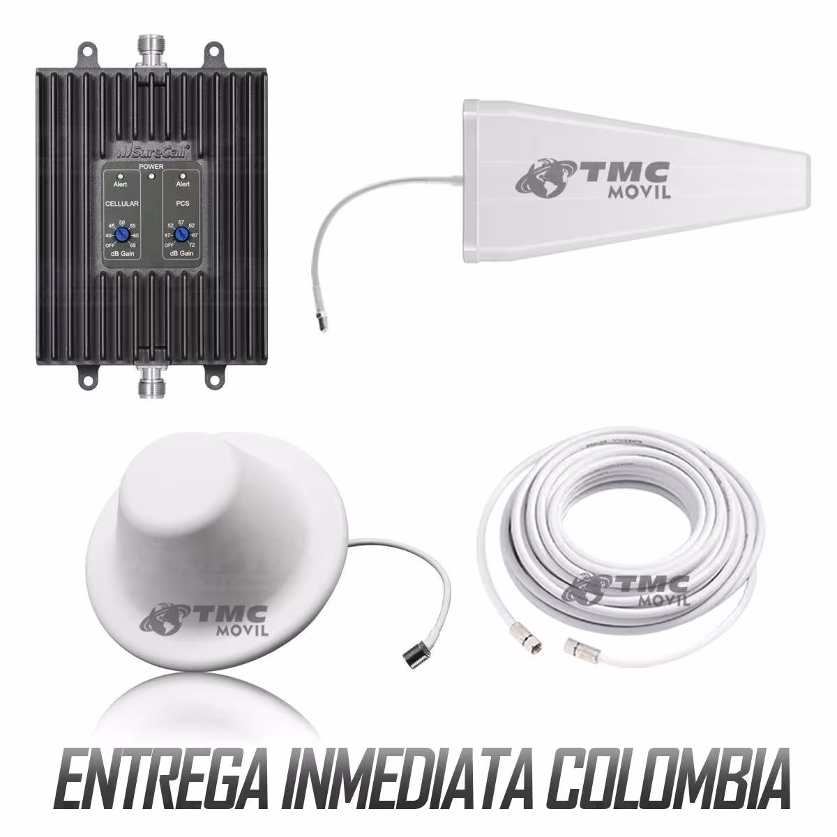 KIT Amplificador De Señal Celular TMC Flex Pro Repetidor Redes 4GLTE con antenas | TMC MOVIL | 669751 |