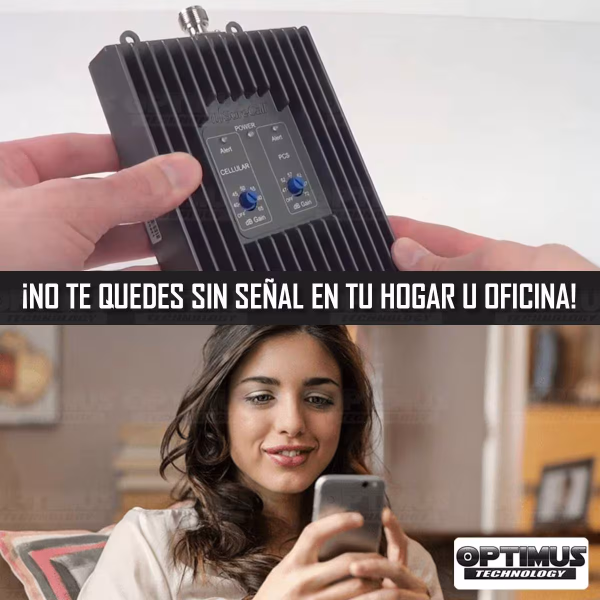 KIT Amplificador De Señal Celular TMC Flex Pro Repetidor Redes 4GLTE con antenas | TMC MOVIL | 669751 |