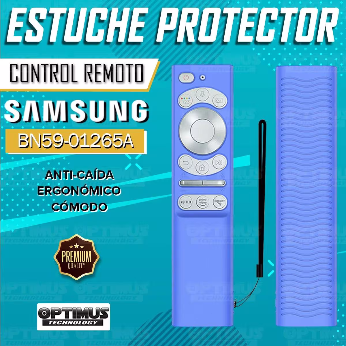 Funda Forro Estuche protector Control Remoto de TV Samsung BN59-01265A / BN-59 Versión 2 OPTIMUS TECHNOLOGY™ - 6