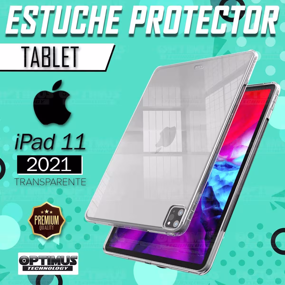 Estuche Case Carcasa Manguera Protectora Tablet IPad 11 2021 | OPTIMUS TECHNOLOGY™ | MNG-IPD-11-2021 |