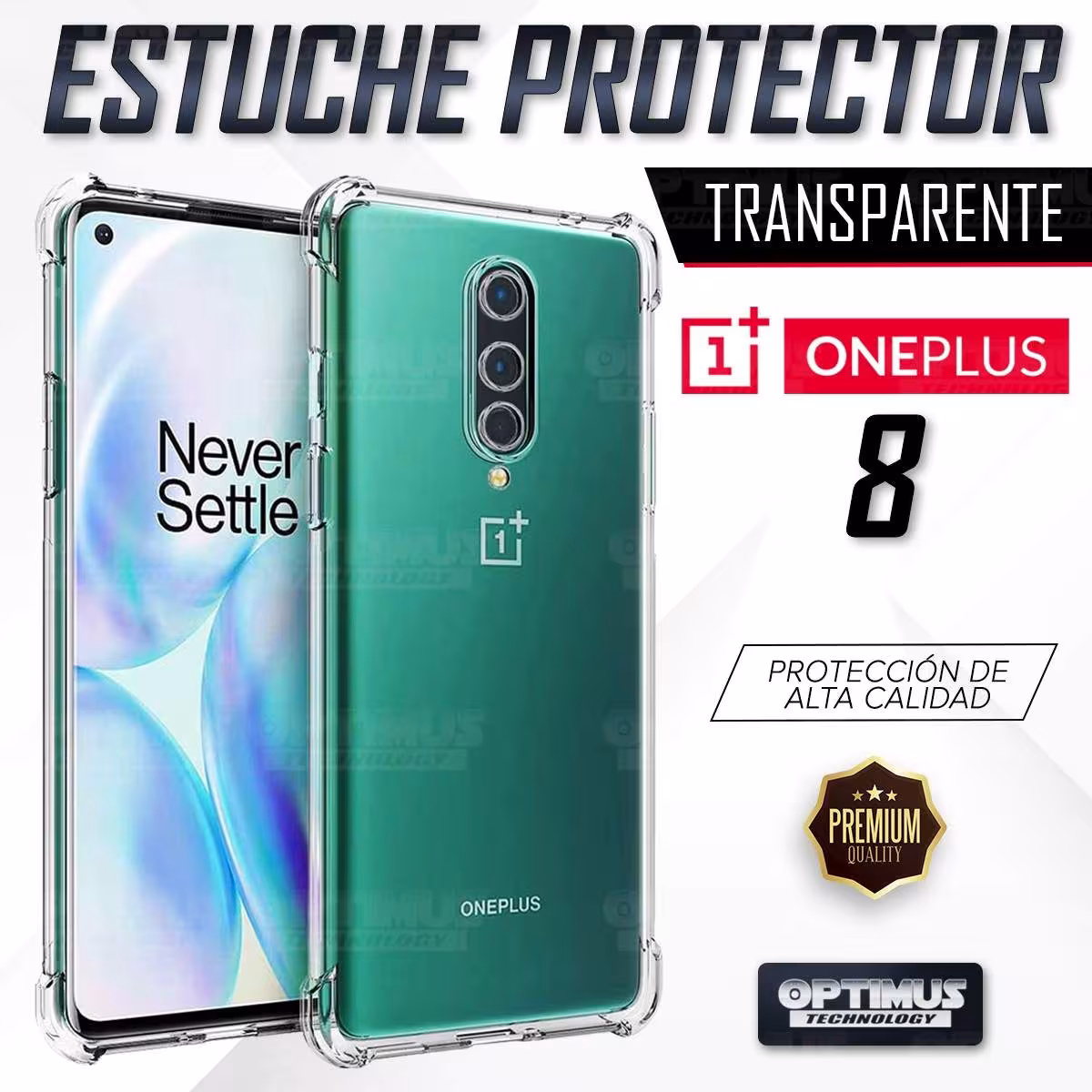 Estuche Case Forro Carcasa Manguera Protectora Celular Smartphone One Plus 8 | OPTIMUS TECHNOLOGY™ | MNG-ONE-P-8 |