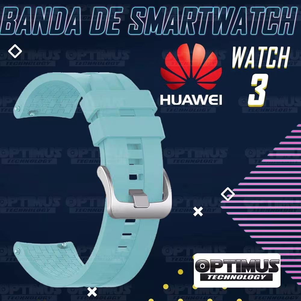 Correa Pulso de Goma 22mm para reloj Smartwatch Huawei Watch 3 | OPTIMUS TECHNOLOGY™ | CRR-GM-HW-3 |